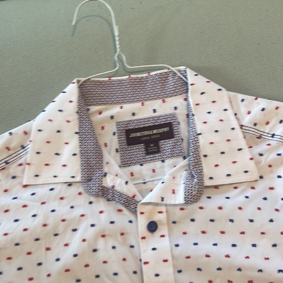 Johnston & Murphy White w/ Double-Sided Red & Blue Nepps - Picture 2 of 5